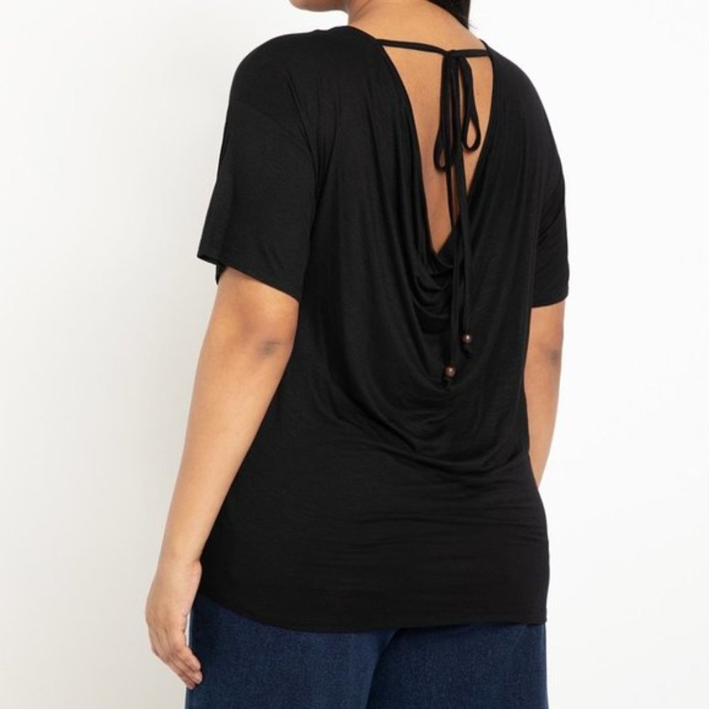 Eloquii Black Short Sleeve T-Shirt NWT